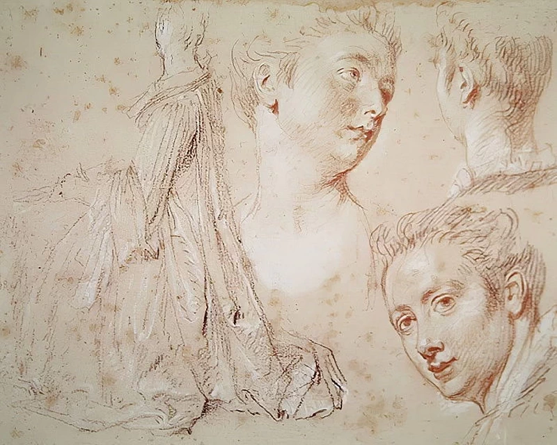 Studi di teste - Musee des Beaux, Arts, Rouen